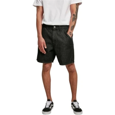 Afbeelding van Urban Classics Bermuda Jeansshort, Heren, Maat: 28x32, Black washed