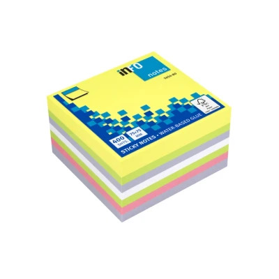 Afbeelding van Info Notes In 5654 80 75X75Mm, 400 Blaadjes, 5 Kleuren, Fsc.