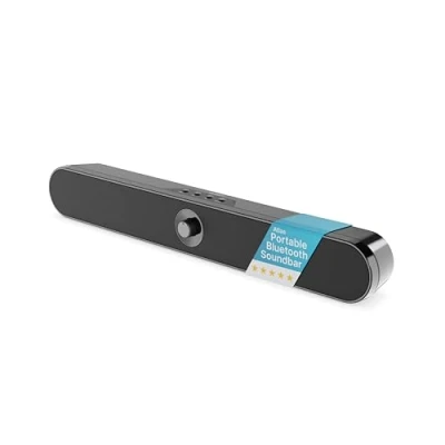 Afbeelding van Majority Atlas PC soundbar draagbare Bluetooth en luidspreker 8+ batterijduur Bluetooth, USB AUX connectiviteit zwart