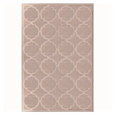 Afbeelding van Binnen en Buiten Vloerkleed Berlin Outdoor Laagpolig Tapijt Beige 160x230 cm