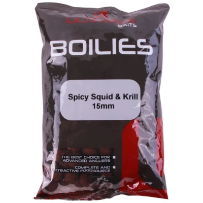 Afbeelding van Ultimate Baits Boilies 15mm 1kg Spicy Squid &amp; Krill
