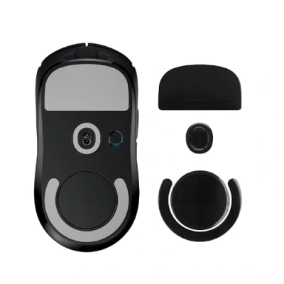 Afbeelding van kwmobile muis voeten sticker geschikt voor Logitech G PRO X Superlight 2 Computermuis glijder Stickers in zwart
