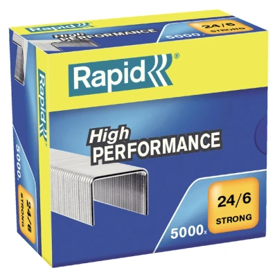 Afbeelding van Nieten Rapid 24/6 gegalvaniseerd strong 5000 stuks