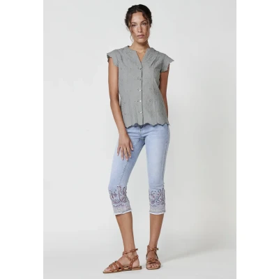 Afbeelding van KOROSHI Blouse grijs
