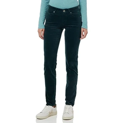 Afbeelding van Marc O&#039;Polo Lulea SLIM Broek, Dames, Maat: 33x34, Night pine