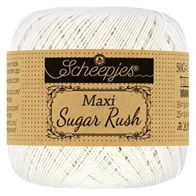 Afbeelding van Scheepjes Maxi Sugar Rush 105 Bridal WhiteGaren 10x50g