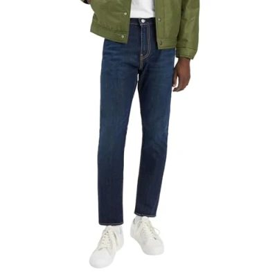 Afbeelding van Levi&#039;s heren 512 slim fit jeans met donkere wassing en steekzakken in de kleur Indigo, maat: W31/L30