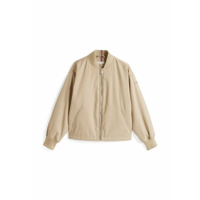 Afbeelding van Tommy Hilfiger Water Repellent Padded Bomberjacks, Dames, Maat: 3XL, Sandalwood