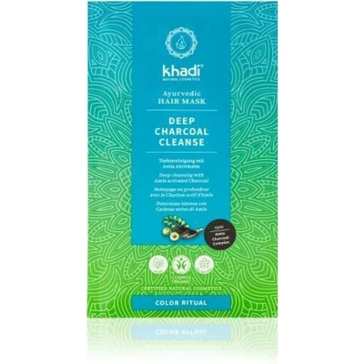 Afbeelding van Khadi Ayurvedic Hair Mask Deep Charcoal Cleanse