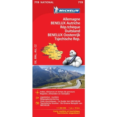 Afbeelding van Nationale kaarten Michelin Wegenkaart 719 Duits/Oost/Tsjech/BeNeLux