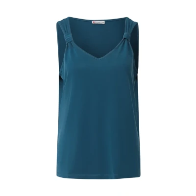 Afbeelding van Street One MIT Knoten Top, Dames, Maat: 34, Türkis