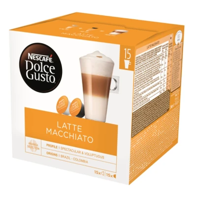 Afbeelding van 20% korting met code 3 stuks Dolce Gusto Latte Macchiato XL 15 DG cups 1.02 kg