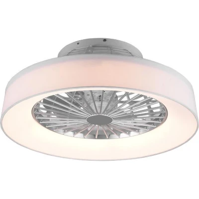 Afbeelding van REALITY FARSUND Ventilator Wit incl. 1x SMD 26.8W Drie snelheidsniveaus Geintegreerde dimmer Aanpasbare lichtkleur Traploos dimmbaar Afstandsbediening
