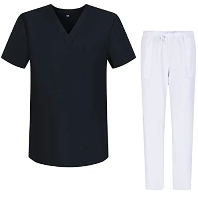 Afbeelding van MISEMIYA Sanitair slaappak, uniseks, medische uniformen, G713 6802, Zwart 68, XS