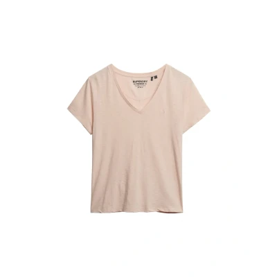 Afbeelding van Superdry Studios Embroidered Tshirt basic, Dames, Maat: 36, Mauve morn pink