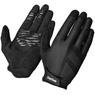 Afbeelding van Gripgrab RIDE LITE Padded FULL Finger Summer Glove Unisex Handschoenen, Maat: Large, Black