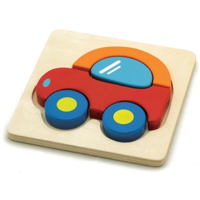 Afbeelding van Viga Toys puzzel auto 5 stukjes