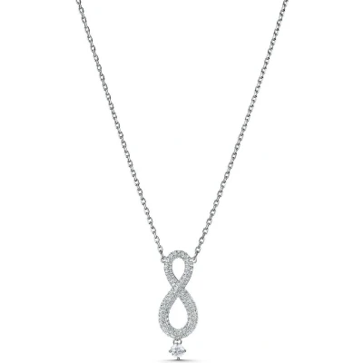 Afbeelding van Swarovski Infinity Ketting (Lengte: 63.00 cm) Zilverkleurig