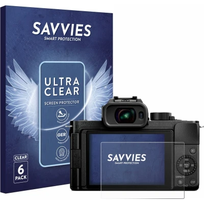 Afbeelding van Savvies Screenprotector voor Panasonic Lumix DC G100D Folie Beschermfolie transparant (6 Stuks)