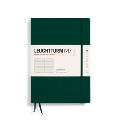 Afbeelding van Leuchtturm notiteboek composition gelinieerd forest green B5 180x255mm