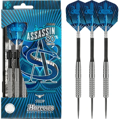 Afbeelding van Harrows Assassin 80% Tungsten steeltip dartpijlen (25 gram)