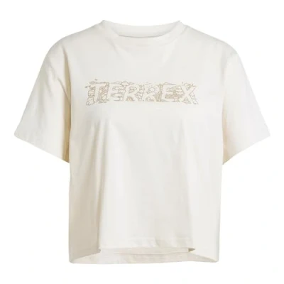 Afbeelding van Adidas Terrex Graphic Tshirt print, Dames, Maat: Large, White