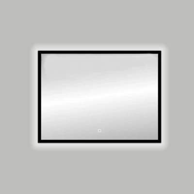 Afbeelding van Best Design Nero spiegel met LED Solaro B80 x H60 cm mat zwart
