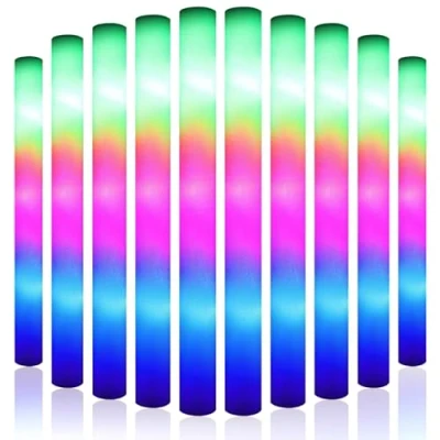 Afbeelding van rupusiner Foam Glow Sticks 10 Stks Light Up 3 Modes Led Kleurrijke Knipperende Licht In The Dark Party Gunsten voor Evenement Feest Bruiloft ConcertFoam