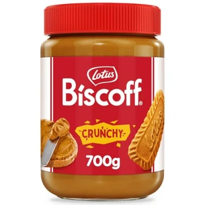 Afbeelding van Lotus Biscoff Zoet Broodbeleg Crunchy Gekarameliseerde Koekjes Smaak Veganistisch Notenvrij Zonder Kleurstoffen of Toegevoegde Aroma&#039;s 700g