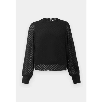 Afbeelding van ONLY Onlemmery Ls Top WVN Damesblouse, zwart, XS