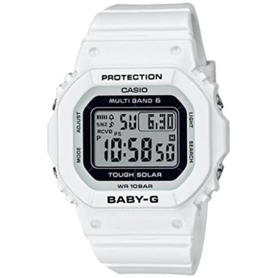 Afbeelding van BABY G Radio Controlled Digitaal horloge, Dames, Maat: One Size, White