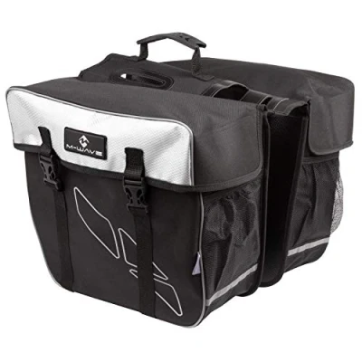 Afbeelding van M Wave Dubbele fietstas Amsterdam 30L wit