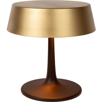 Afbeelding van Atmooz Tafellamp Matcha Goud met Zwarte Binnenkant Ø 28 cm Metaal G9 Fitting Dimbaar Modern Design