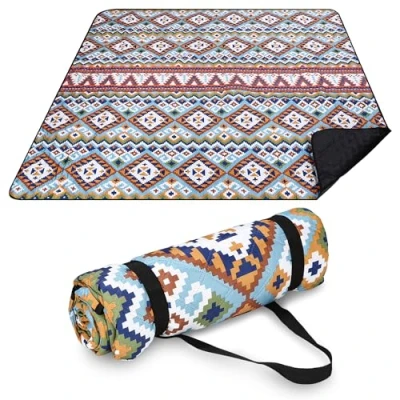 Afbeelding van Birshe Picknickdeken, 200 x cm, waterdicht, picknickkleed, opvouwbaar, zand en vuilafstotend, ultralicht, strandmat voor tuin, camping, reizen