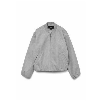 Afbeelding van Vero Moda Vmpopbella Bomberjacks, Dames, Maat: XS, Light grey melange