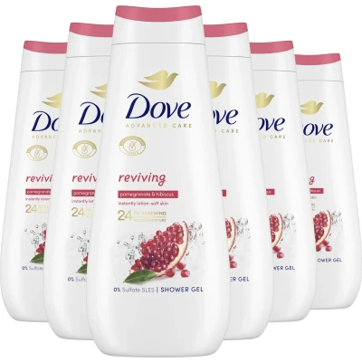 Afbeelding van Dove Advanced Care Verzorgende Douchegel Reviving 24 uur lang effectieve hydratatie 6 x 400 ml