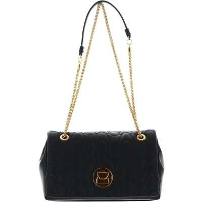 Afbeelding van COCCINELLE Leren Schoudertas Liya Matelasse Nappa Leather Handbag Noir Zwart