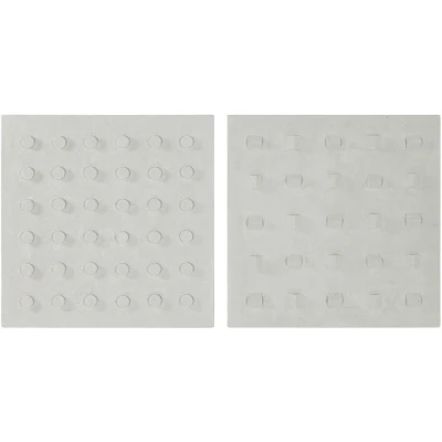 Afbeelding van Wanddecoratie Home ESPRIT Wit Hout MDF Modern 80 x 6,5 cm