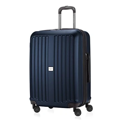 Afbeelding van HAUPTSTADTKOFFER XBERG koffer trolley reiskoffer hard shell mat (S, M, L), donkerblauw, 65 cm, Middelgrote