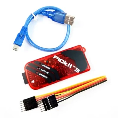 Afbeelding van DollaTek PICKIT3 PIC Kit3 Simulator PICKit 3 Programmer Emluator USB kabel Dupond Draad