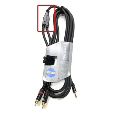 Afbeelding van Proel CHLP215LU3 Professionele Y kabel (Yongsheng 3,5 mm stereo jack op 2 x Yongsheng RCA, vergulde contacten, 3 m) zwart
