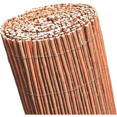 Afbeelding van Intergard Wilgenmat wilgenmatten wilgenrol balkonscherm rood 1x5m