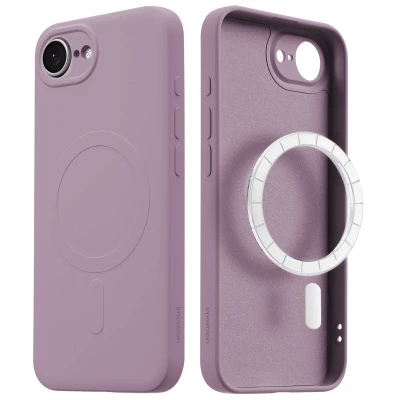 Afbeelding van iPhone SE 4 MagSafe Hoesje Siliconen en TPU (zacht) imoshion Softcase/Backcover Paars Telefoonhoesje