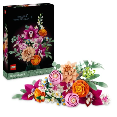 Afbeelding van LEGO Icons Roze boeket Botanical Collection 10342