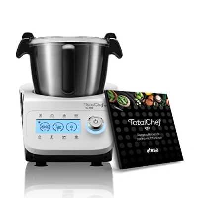 Afbeelding van Ufesa TotalChef RK3 Multifunctionele Keukenrobot, 30 Kookfuncties, LCD display met touch instellingen, Mengkom van 3.5L inhoud, Incl. Receptenboek en Geïntegreerde weegschaal