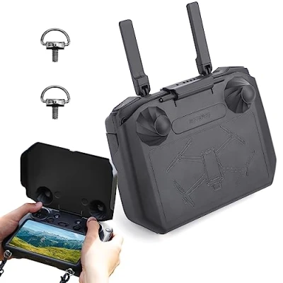 Afbeelding van MotuTech 2 in 1 bescherming en zonneklep voor DJI RC/RC Pro afstandsbediening Mavic 3 Mini krasbestendig (zwart RC Pro)