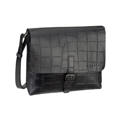 Afbeelding van bugatti Nevio Messenger Schoudertas, Dames, Maat: One Size, Schwarz