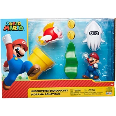 Afbeelding van Super Mario Action Figure Set Underwater Diorama