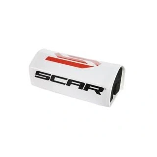 Afbeelding van SCAR Stuurkussen 28 3D zonder stang motorfiets Cross Quad Dirt Bike Enduro Supermotard wit