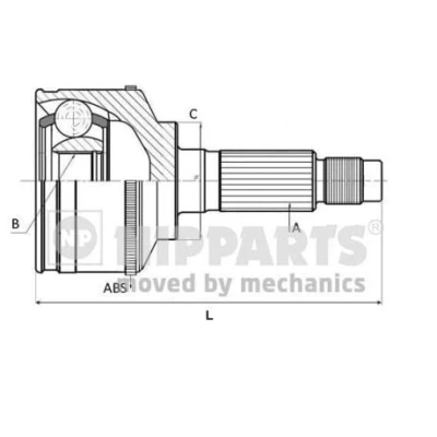 Afbeelding van Nipparts Homokineet reparatieset J2828118